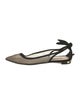 Aquazzura Mesh Slingback Flats