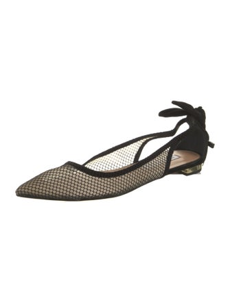 Aquazzura Mesh Slingback Flats