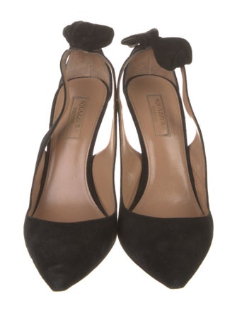 Aquazzura Suede Slingback Pumps