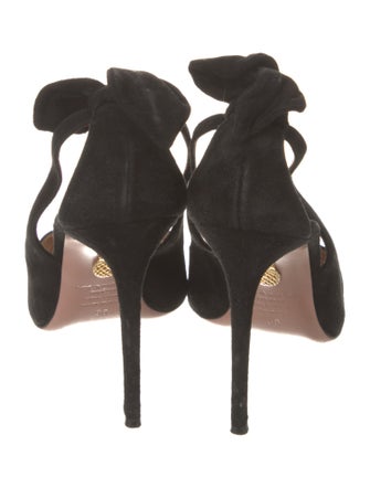 Aquazzura Suede Slingback Pumps