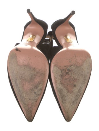 Aquazzura Suede Slingback Pumps