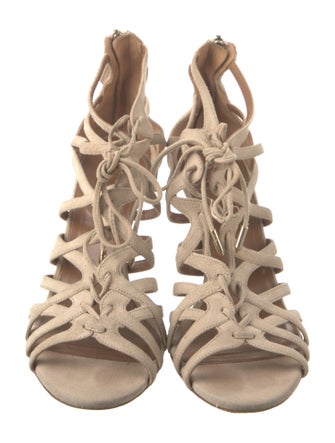 Aquazzura Suede Gladiator Sandals