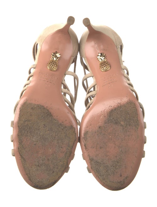 Aquazzura Suede Gladiator Sandals