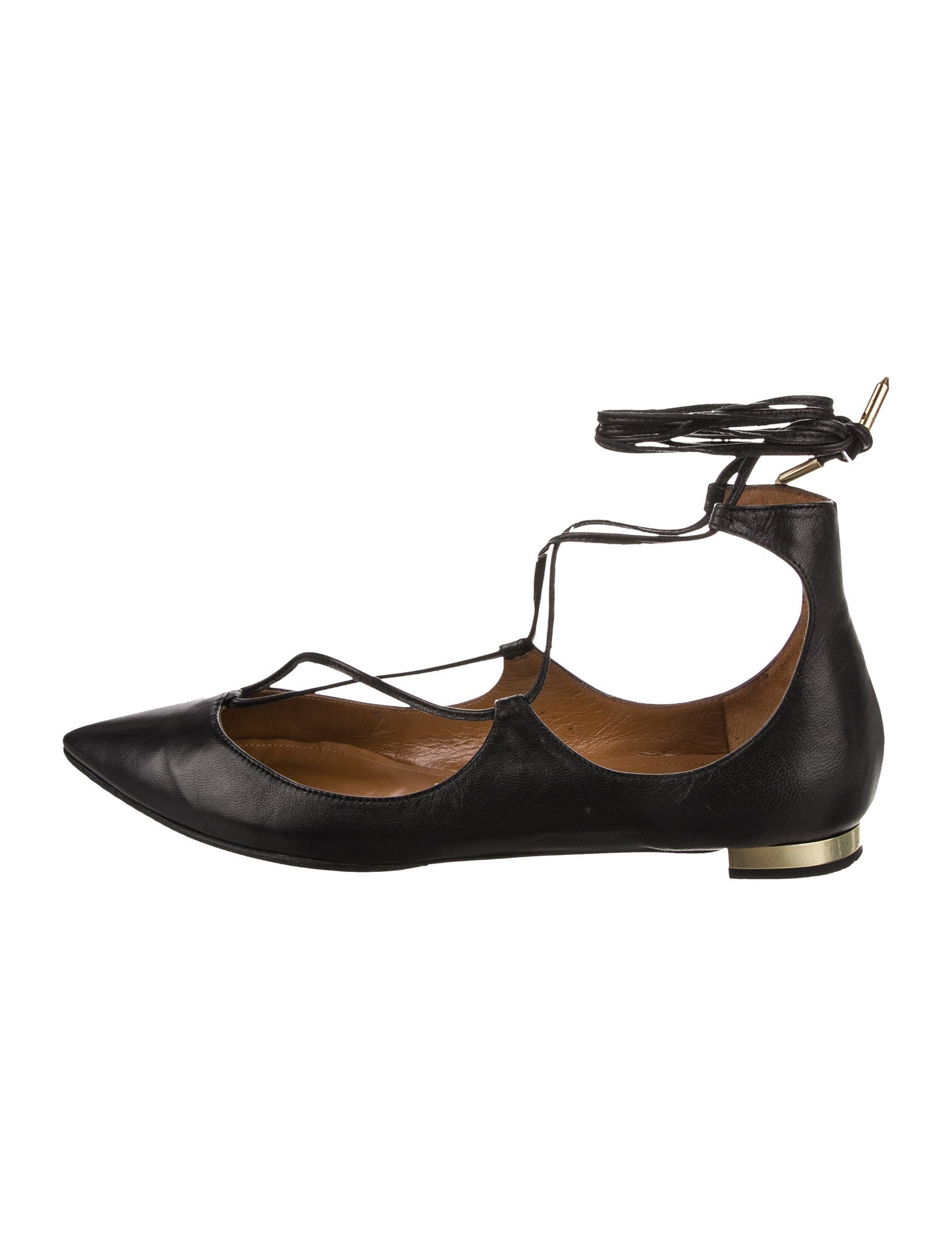 Aquazzura Leather Ballet Flats