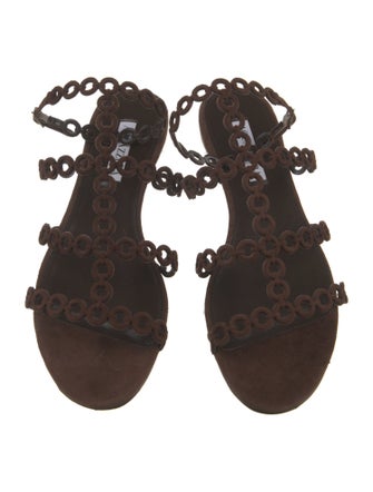 Aquazzura Suede Gladiator Sandals