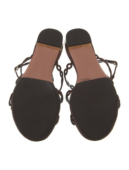 Aquazzura Suede Gladiator Sandals