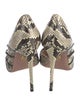 Aquazzura Leather Animal Print D'Orsay Pumps