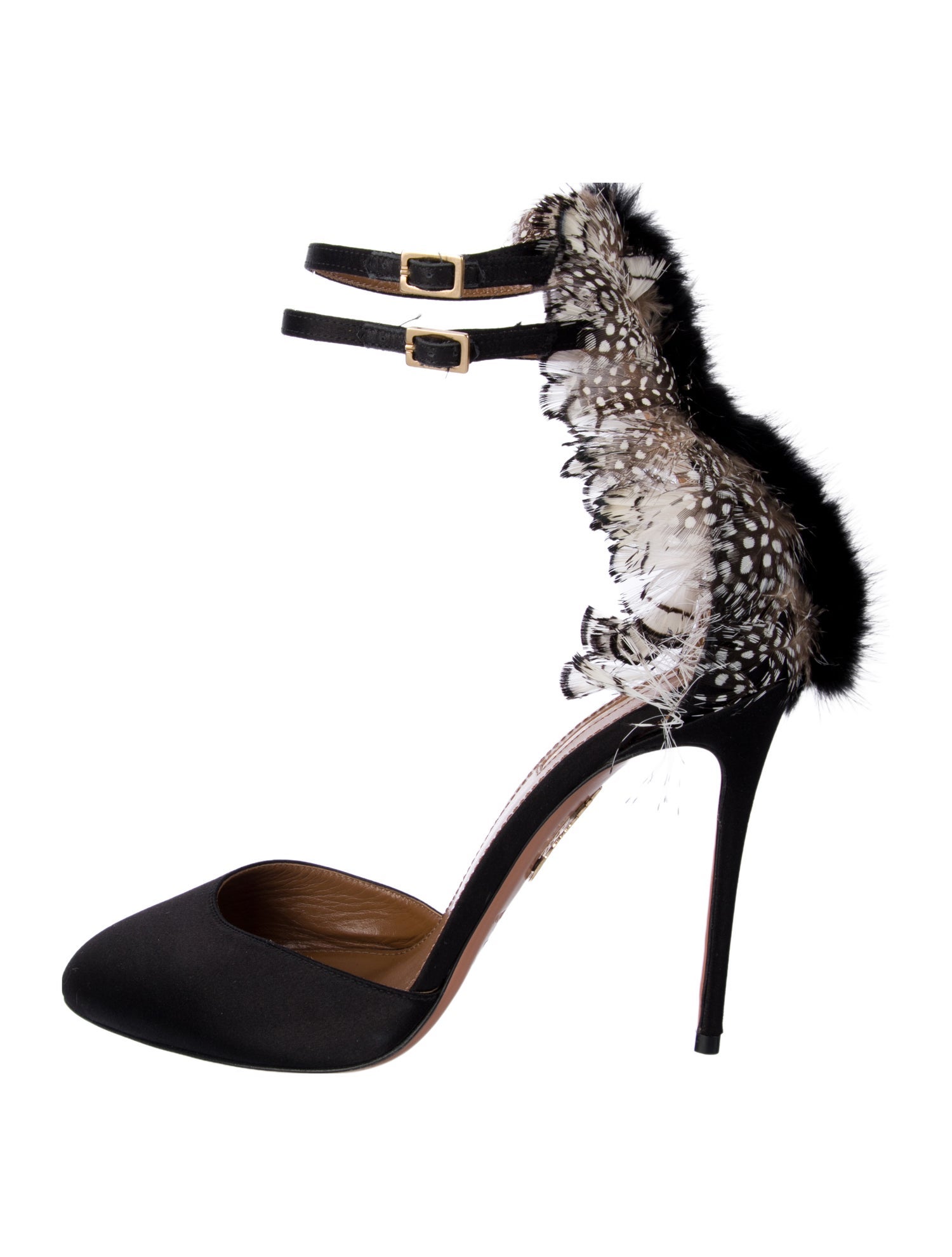 Aquazzura Satin D'Orsay Pumps