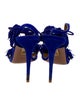 Aquazzura Suede Tassel Accents Sandals