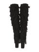 Aquazzura Suede Fringe Trim Accent Boots