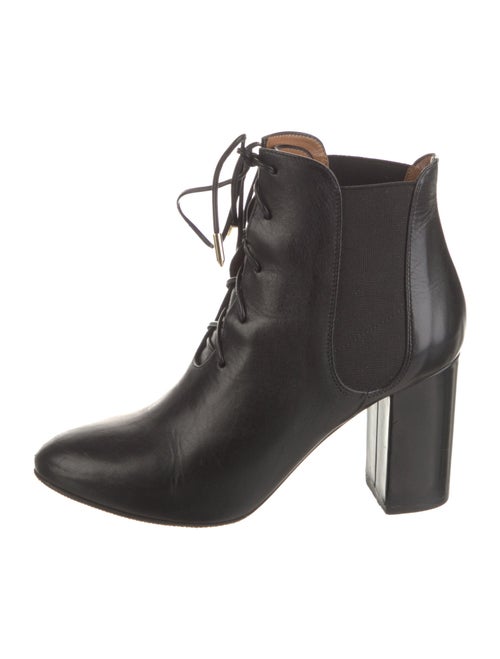 Aquazzura Leather Lace-Up Boots