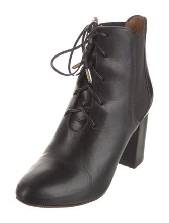 Aquazzura Leather Lace-Up Boots
