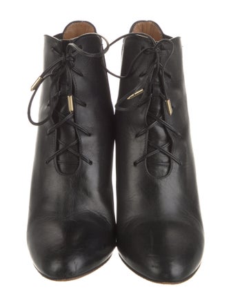 Aquazzura Leather Lace-Up Boots