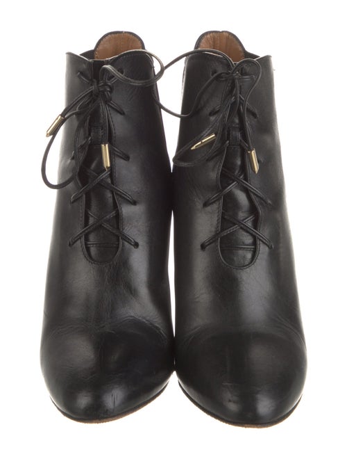 Aquazzura Leather Lace-Up Boots
