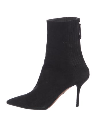 Aquazzura Suede Sock Boots