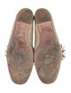 Aquazzura Leather Colorblock Pattern Loafers