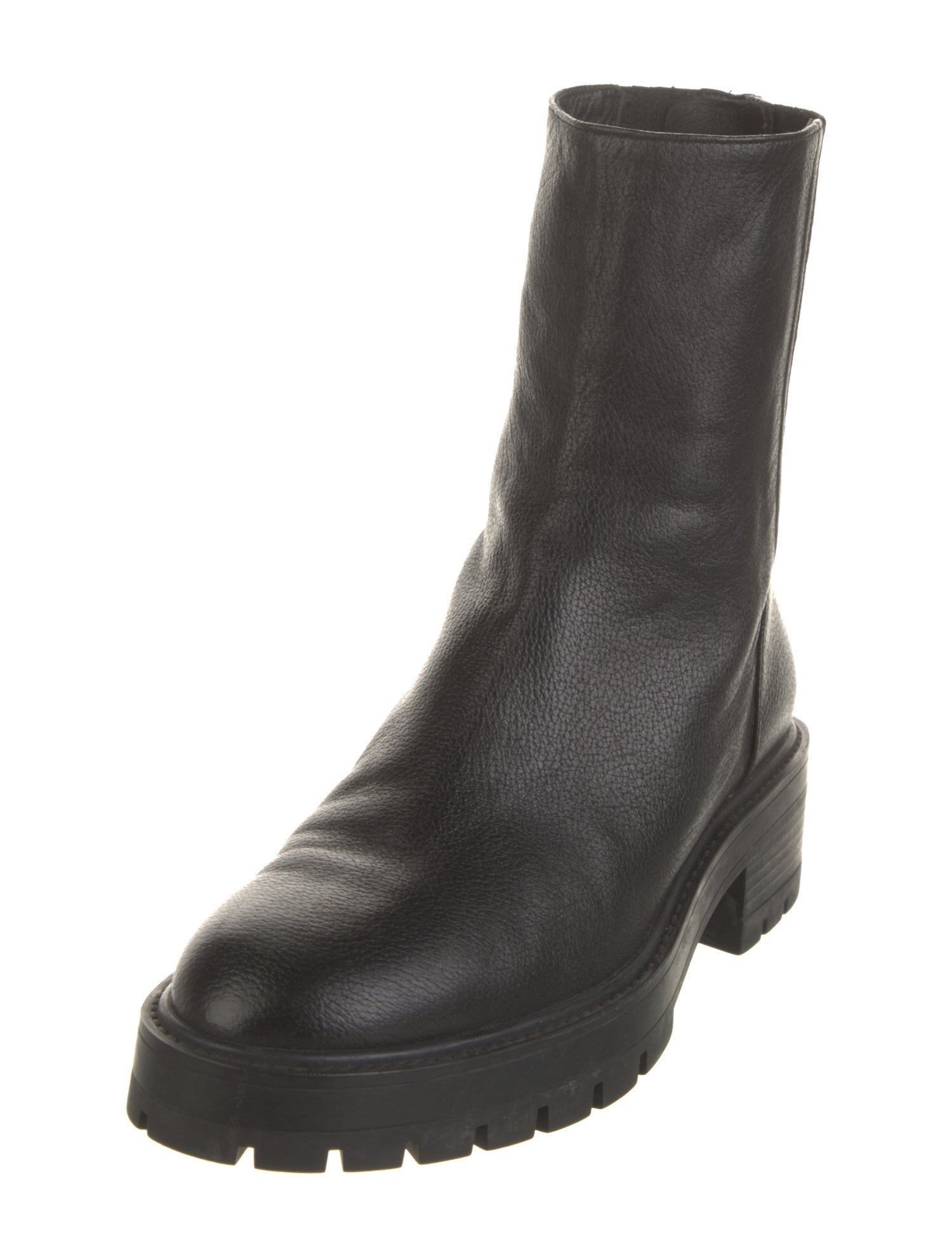 Aquazzura Leather Combat Boots