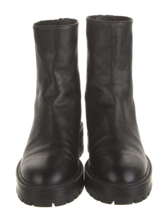 Aquazzura Leather Combat Boots