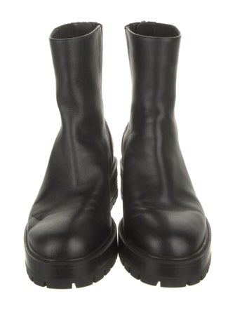 Aquazzura Leather Combat Boots