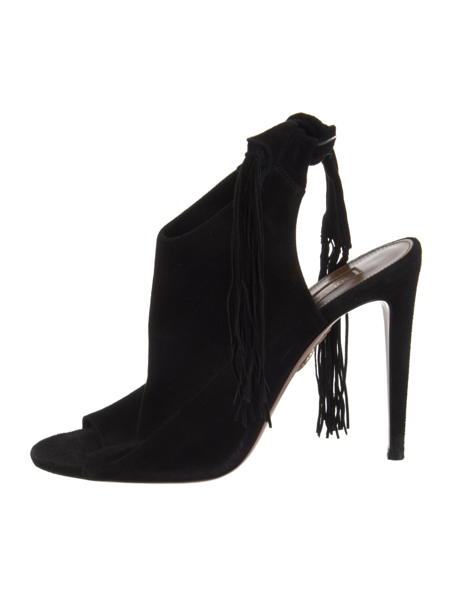 Aquazzura Suede Slingback Sandals