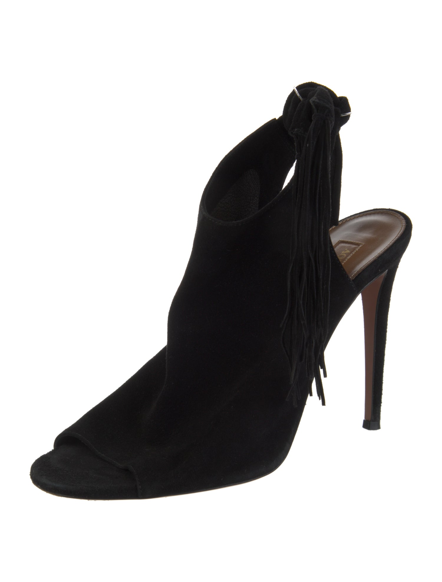 Aquazzura Suede Slingback Sandals