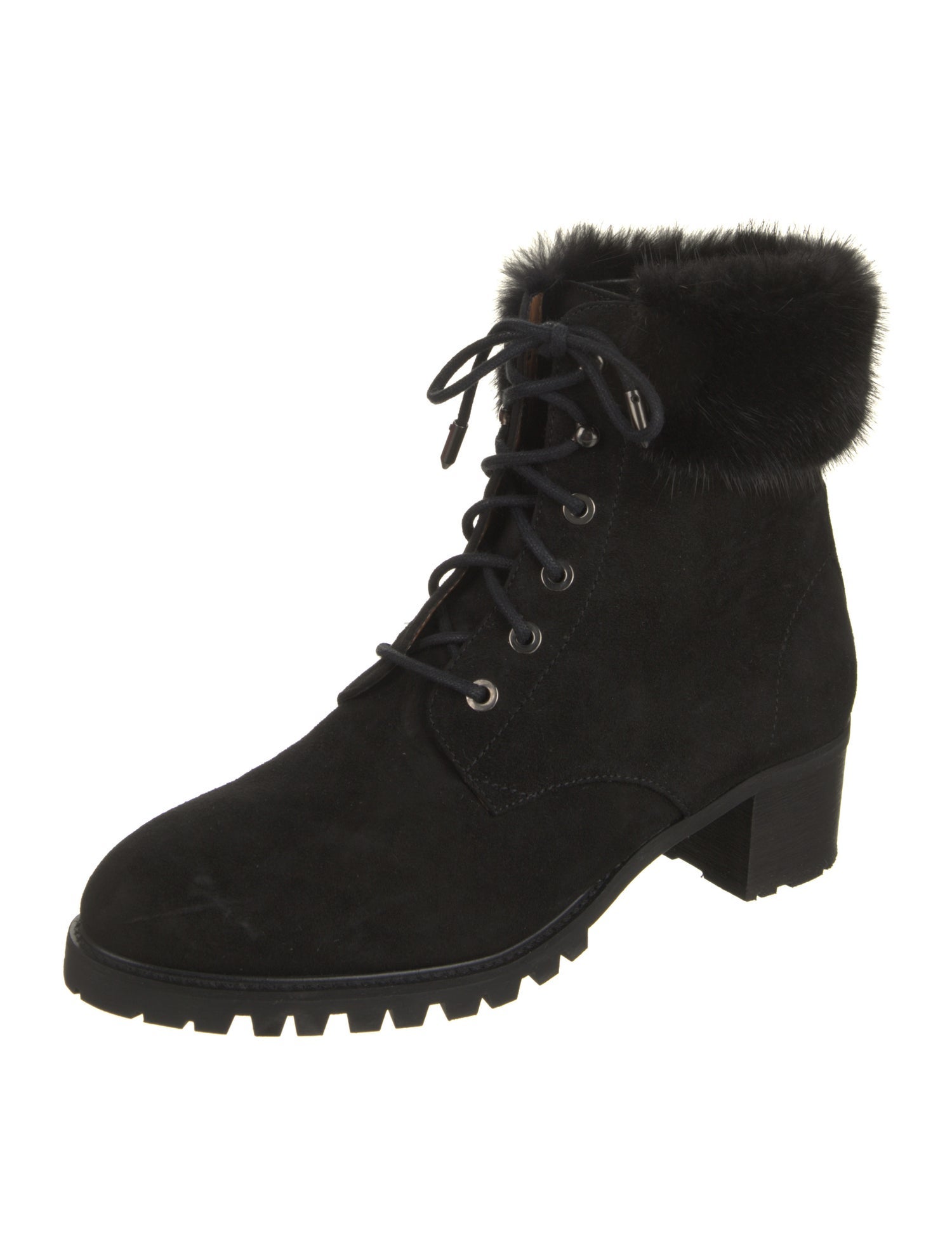 Aquazzura Suede Combat Boots
