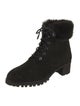 Aquazzura Suede Combat Boots