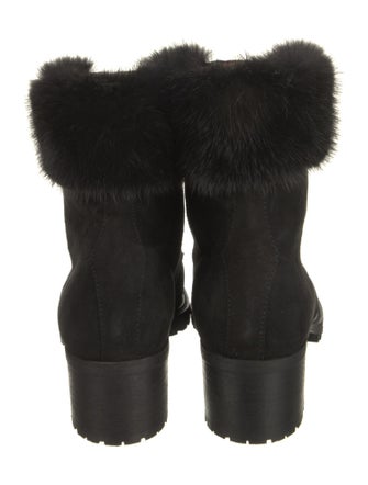 Aquazzura Suede Combat Boots