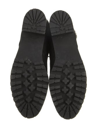 Aquazzura Suede Combat Boots