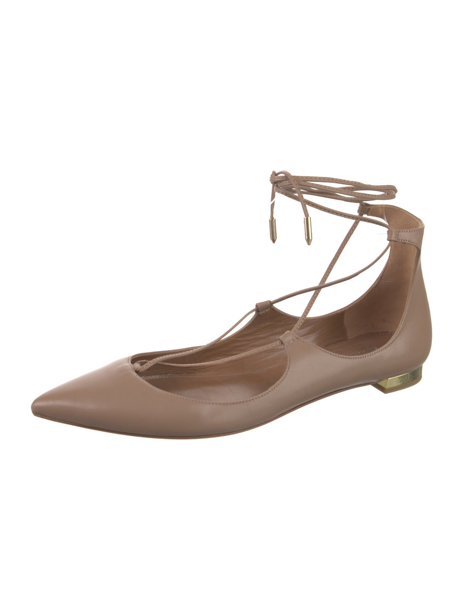 Aquazzura Leather Ballet Flats