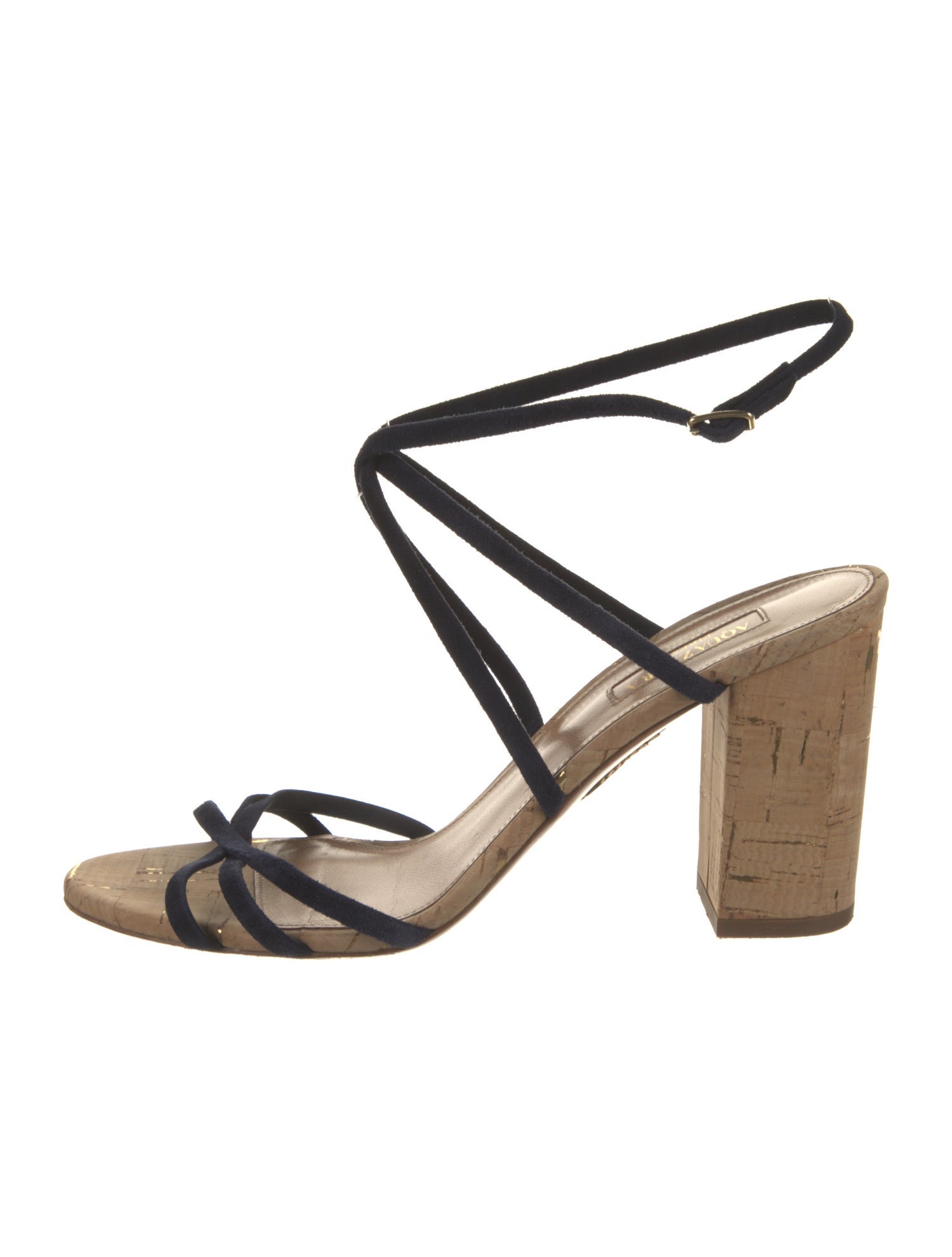 Aquazzura Suede Slingback Sandals