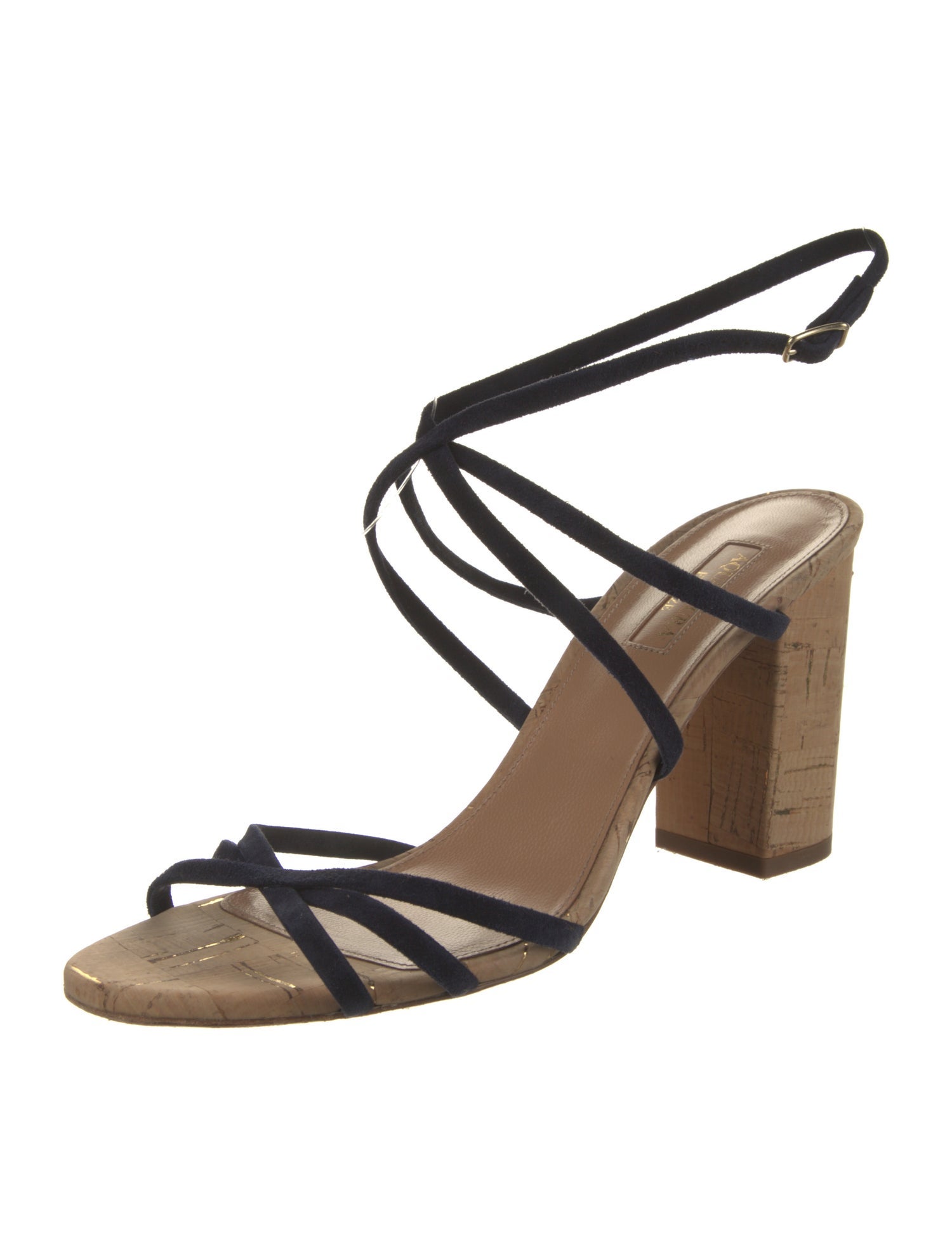 Aquazzura Suede Slingback Sandals
