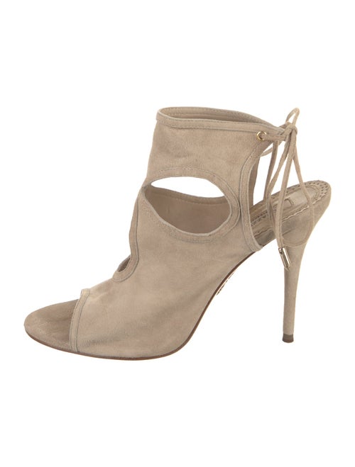 Aquazzura Suede Mules