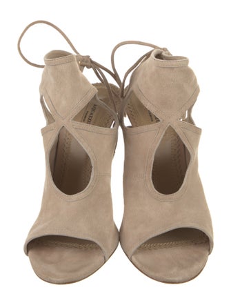 Aquazzura Suede Mules