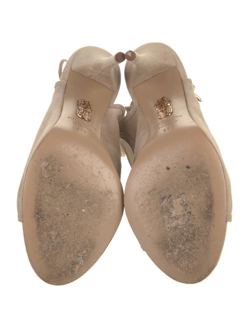 Aquazzura Suede Mules