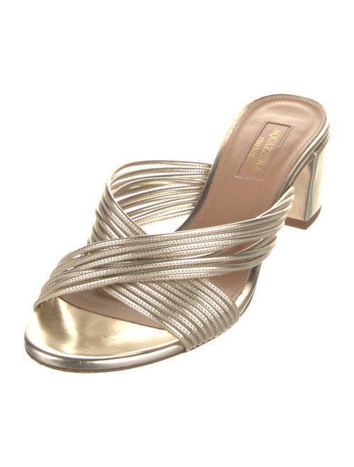 Aquazzura Leather Slides