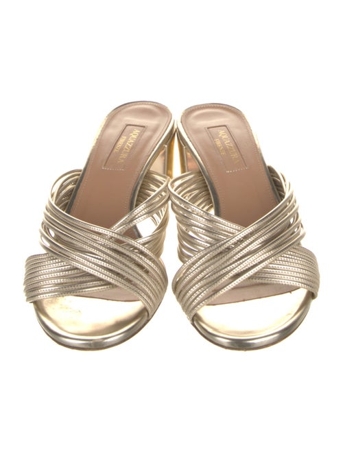 Aquazzura Leather Slides