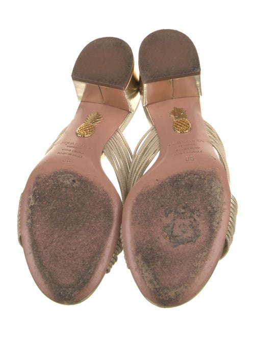 Aquazzura Leather Slides