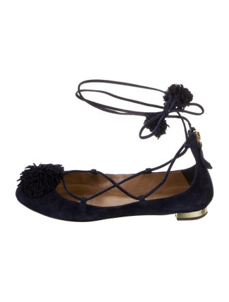 Aquazzura Suede Flats
