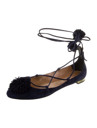 Aquazzura Suede Flats
