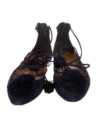 Aquazzura Suede Flats