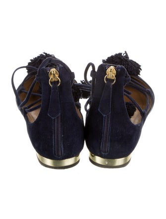 Aquazzura Suede Flats