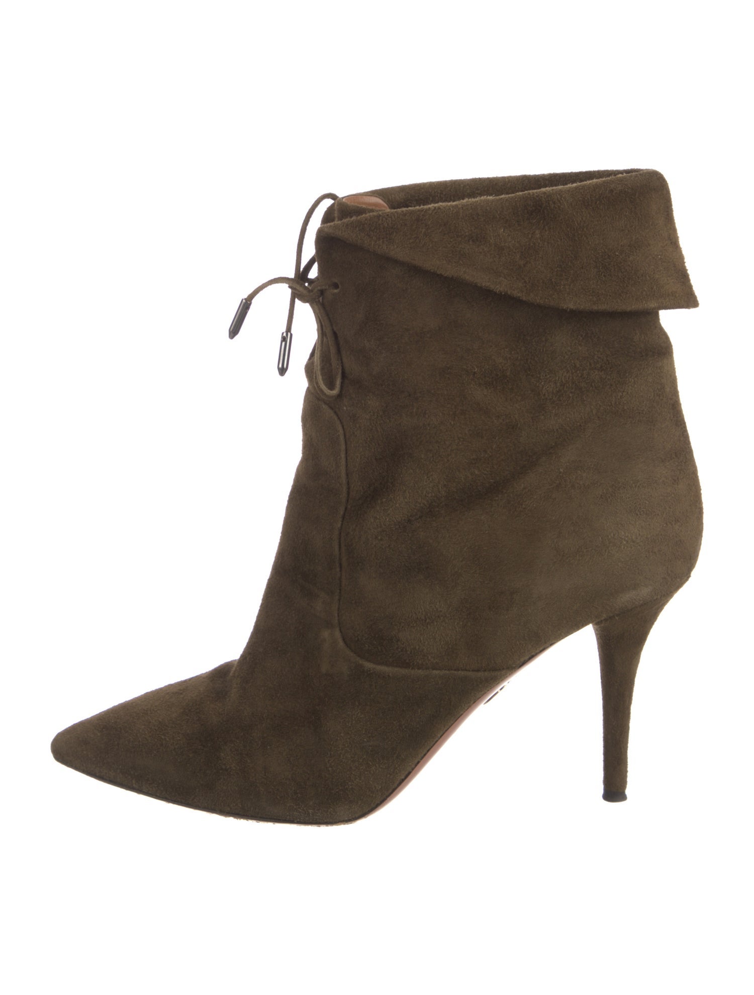 Aquazzura Suede Lace-Up Boots