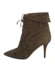 Aquazzura Suede Lace-Up Boots