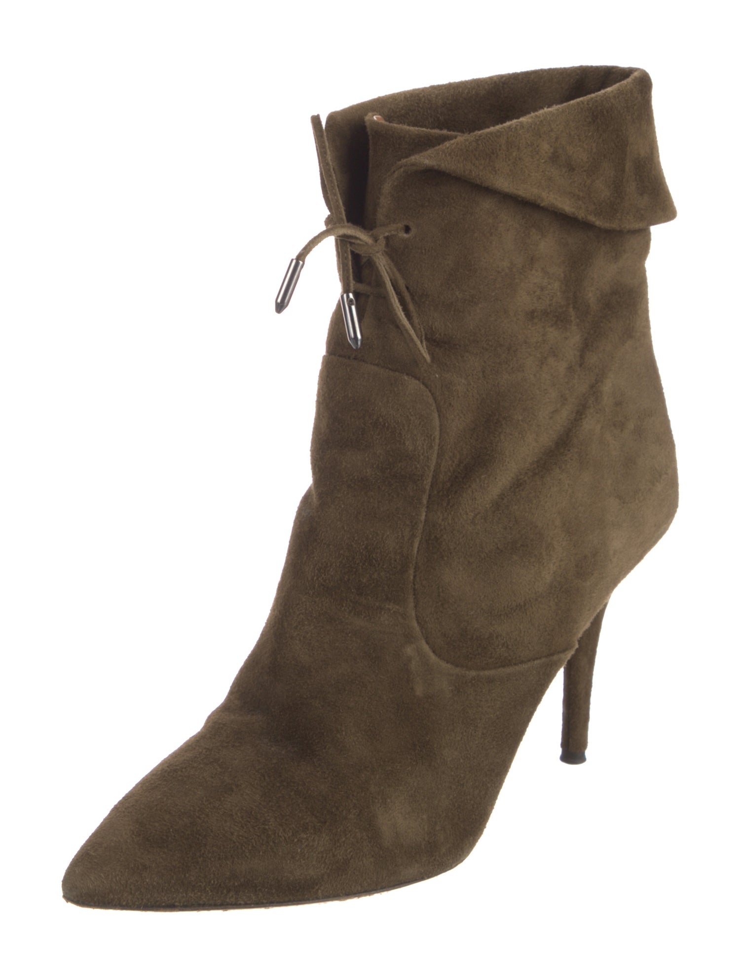 Aquazzura Suede Lace-Up Boots