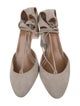 Aquazzura Suede Tassel Accents D'Orsay Pumps