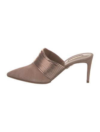 Aquazzura Suede Mules
