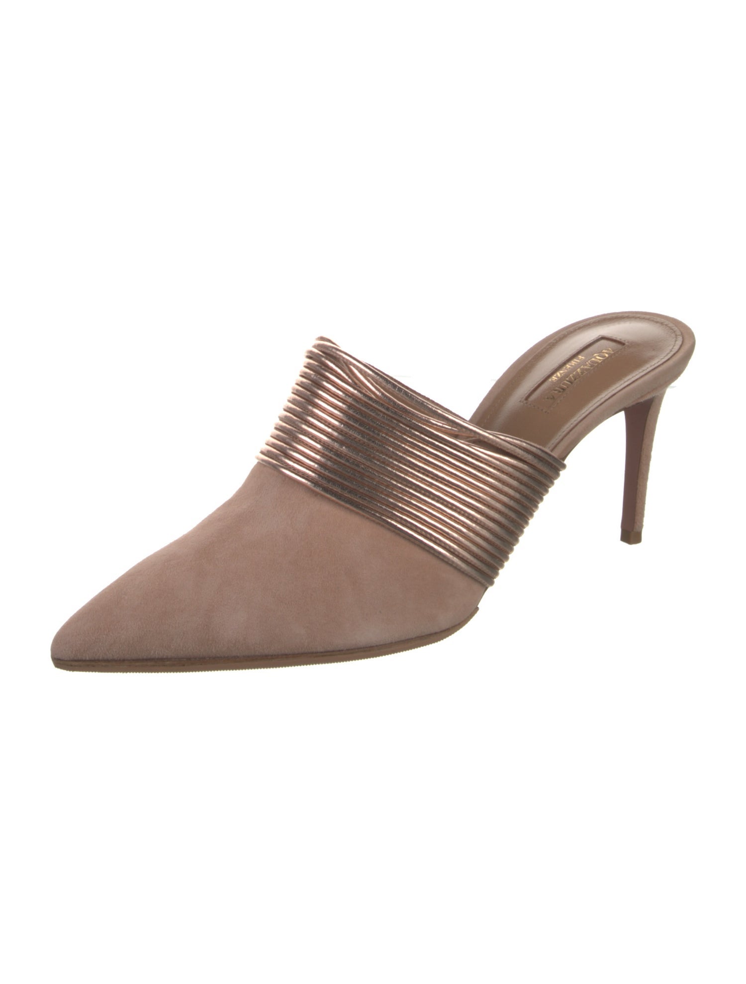 Aquazzura Suede Mules