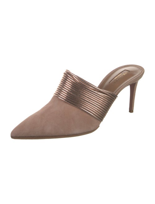 Aquazzura Suede Mules