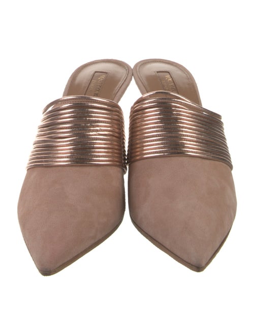 Aquazzura Suede Mules